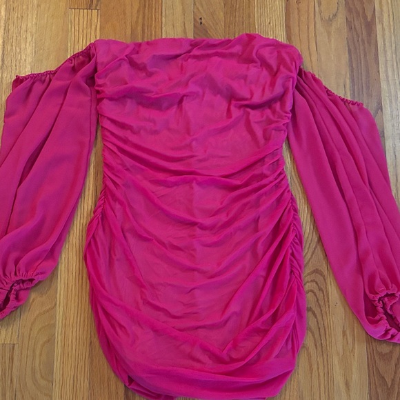 SHEIN Pink and Tan Dress - Picture 1 of 4